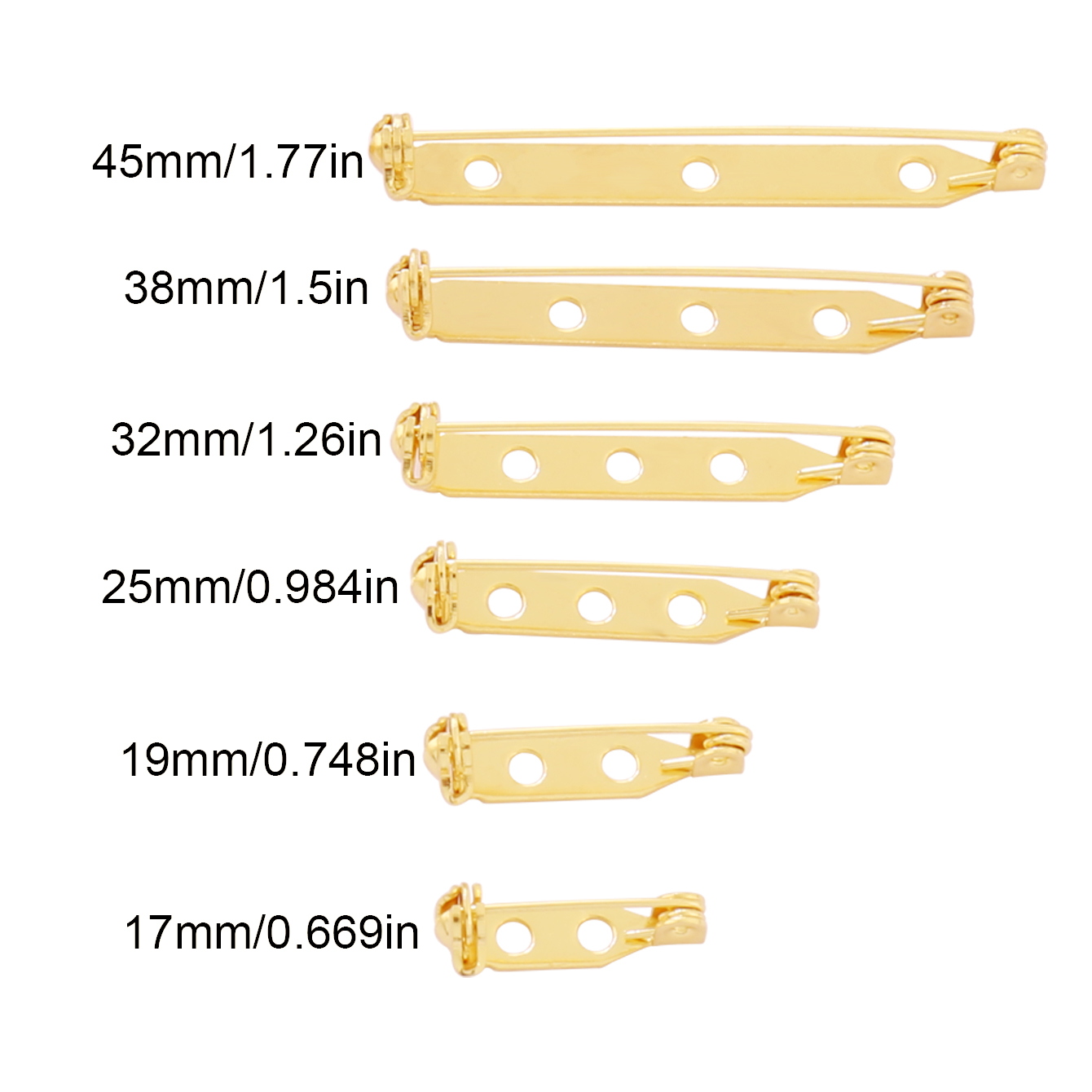 10 adet 17-45mm Broş Klip Taba - Pin Button Badge incelemesi ve fiyatı