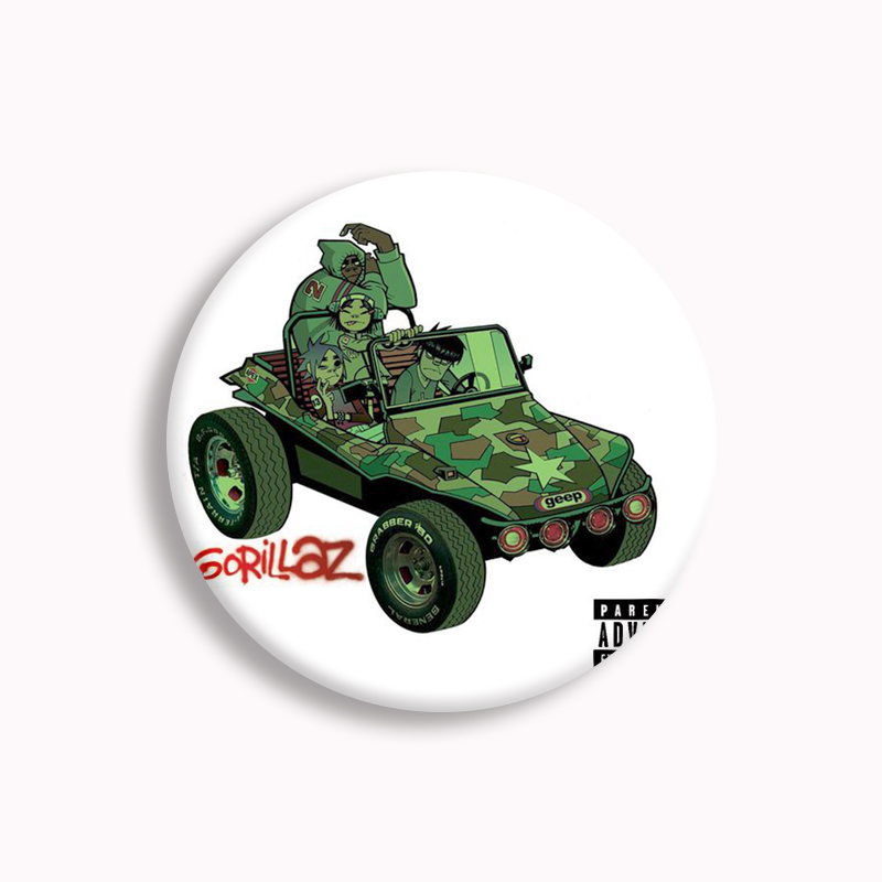 Gorillaz Rock Band Anime yumuş - Pin Button Badge incelemesi ve fiyatı